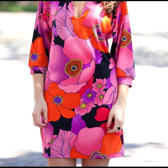 🌸Tracy Negoshian Dawn Large Floral Dress - Picture 3 of 5